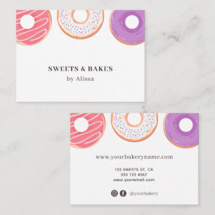 Boulangerie de Donut Carte de visite moderne