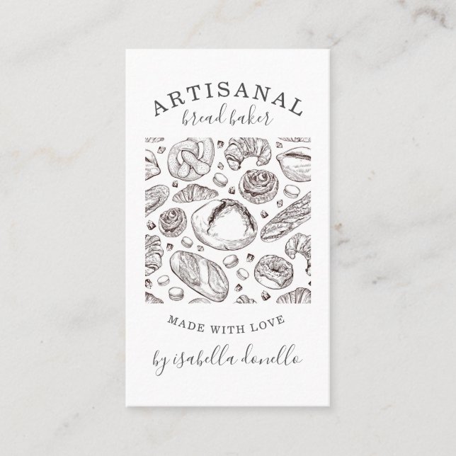 Boulangerie de pain Carte de visite (Devant)