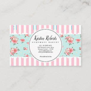 Boulangerie et Carte de visite floral
