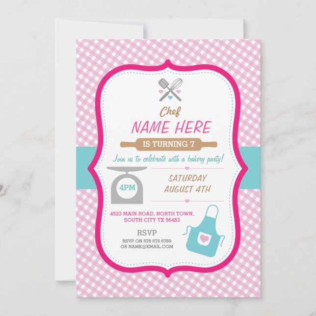 Boulangerie faisant tout invitation de filles de (Devant)