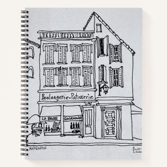 Boulangerie Patisserie, Avignon Notizbuch (Vorderseite)