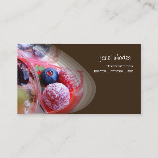 boulangerie, pâtisserie carte de visite modèle (Devant)