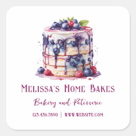 Boulangerie Pâtisserie Fruit Sticker Carré produit