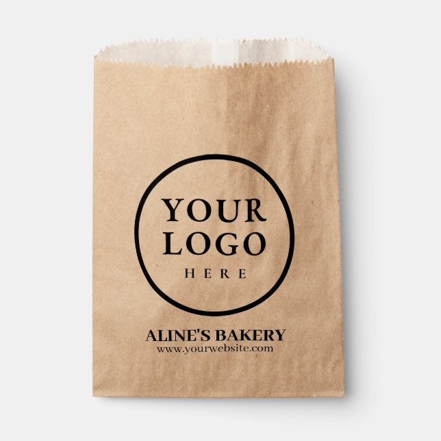 Boulangerie personnalisée - Sacs de papier logo de (Devant)
