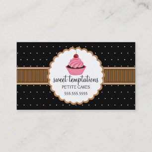 Boulangerie Whimsical Cupcake Cartes de visite