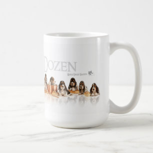 Boulangers douzaine tasses de chiots de Basset