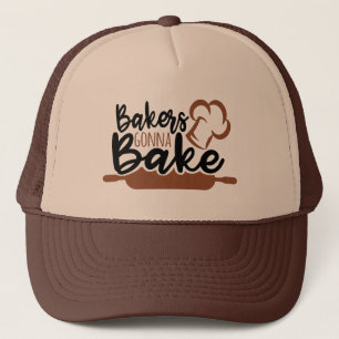 Boulangers mignons allant faire le casquette cuire