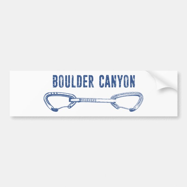 Boulder Canyon Colorado Klettersteig Quickziehung Autoaufkleber (Vorne)