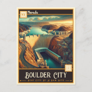Boulder City, Nevada Vintage Postkarte