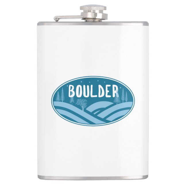 Boulder Colorado Außenbereich Flachmann (Vorderseite)