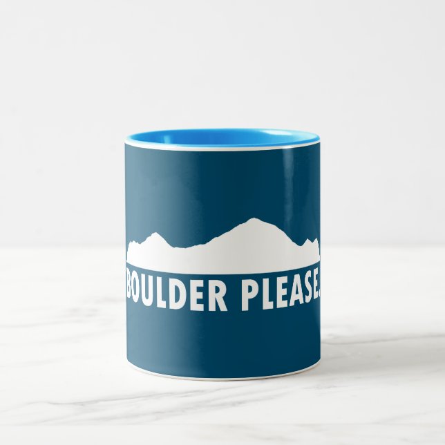 Boulder Colorado Bitte Zweifarbige Tasse (Mittel)