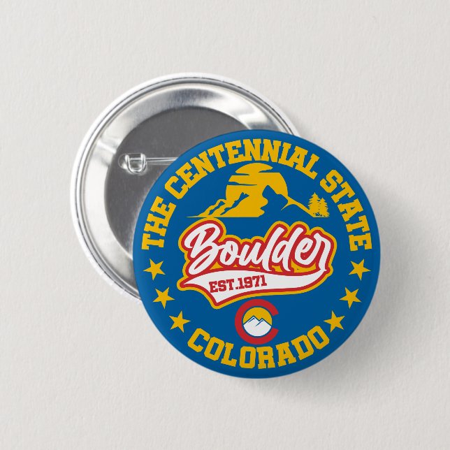 Boulder, Colorado Button (Vorne & Hinten)