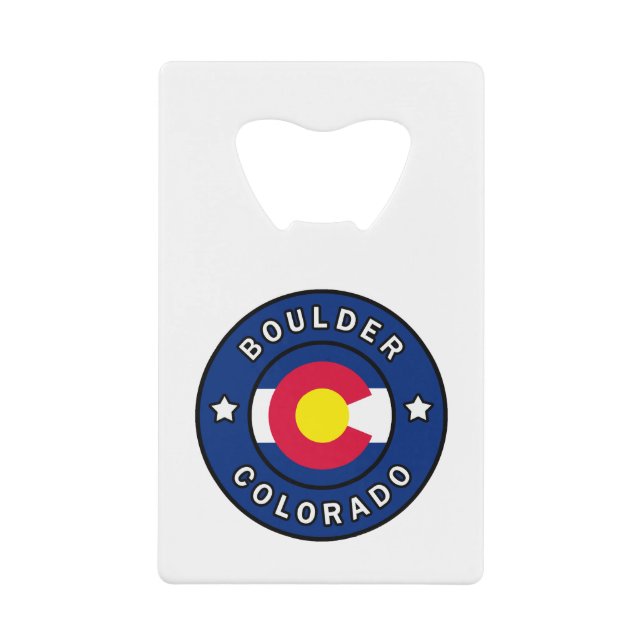 Boulder Colorado Geldbeutel Flaschenöffner (Vorderseite)