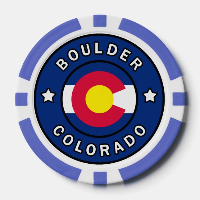 Boulder Colorado Pokerchips (Vorderseite)