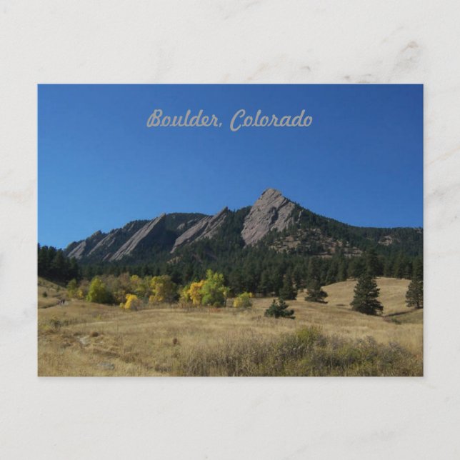 Boulder Colorado Postcard Postkarte (Vorderseite)