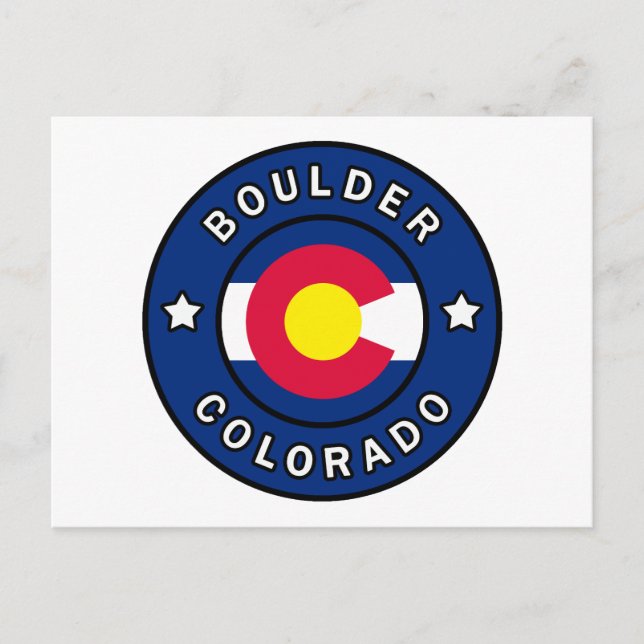 Boulder Colorado Postkarte (Vorderseite)