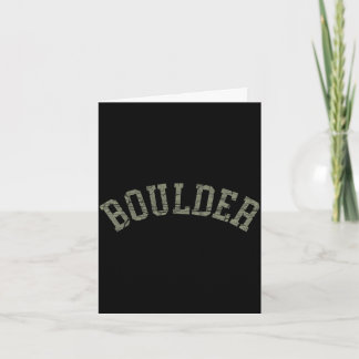 Boulder Colorado Rocky Mountains Skifahren Camping Karte