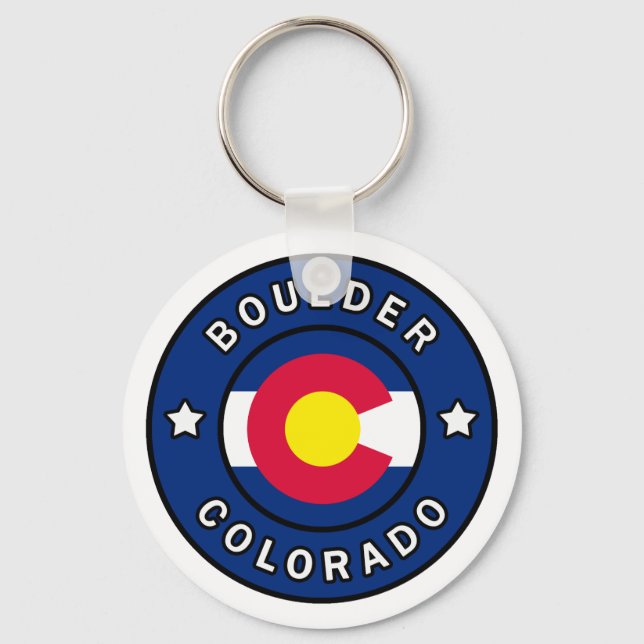 Boulder Colorado Schlüsselanhänger (Vorderseite)