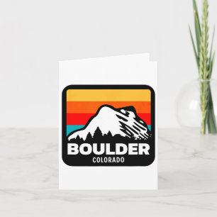 Boulder Colorado Skifahren Snowboarden Familienaus Karte
