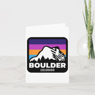Boulder Colorado Skifahren Snowboarden Familienaus Karte