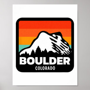 Boulder Colorado Snowboarden Familienausflug Poster