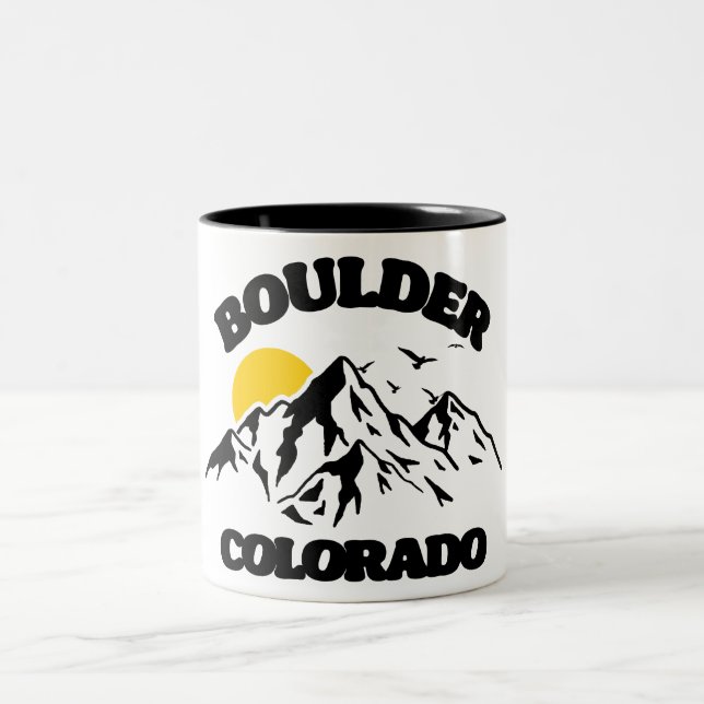 Boulder, Colorado Zweifarbige Tasse (Mittel)