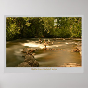 Boulder Creek - Ausgewogene Felsen Poster