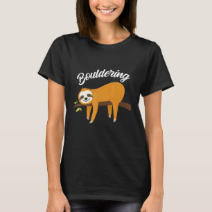 Boulder Fun Sloth Klettersteig Klettersteig T-Shirt