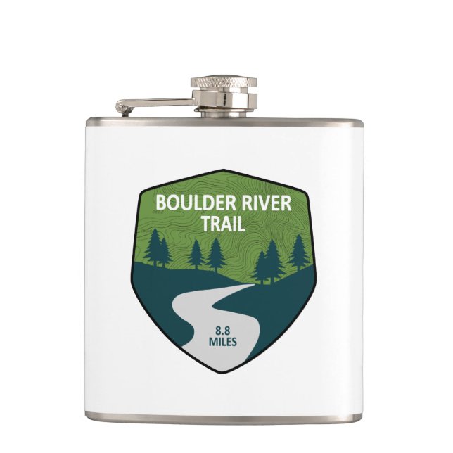 Boulder River Trail Washington Flachmann (Vorderseite)