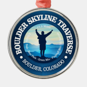 Boulder Skyline Traverse (V) Ornament Aus Metall