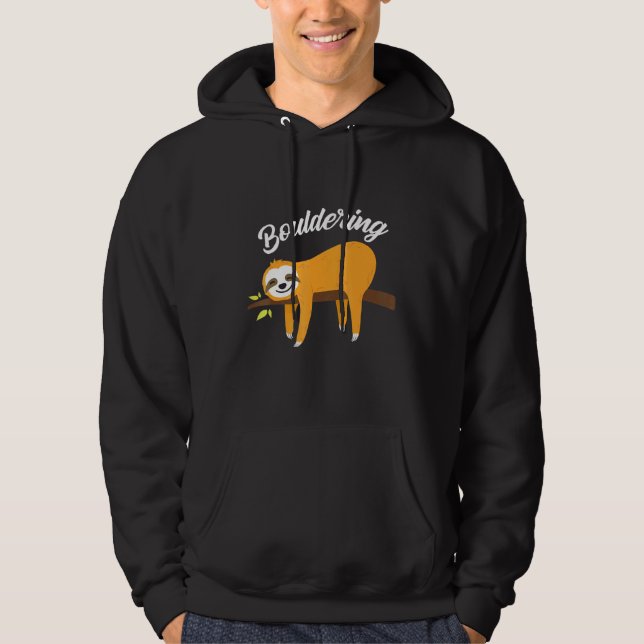 Boulder Sloth Climbing Rock Hoodie (Vorderseite)