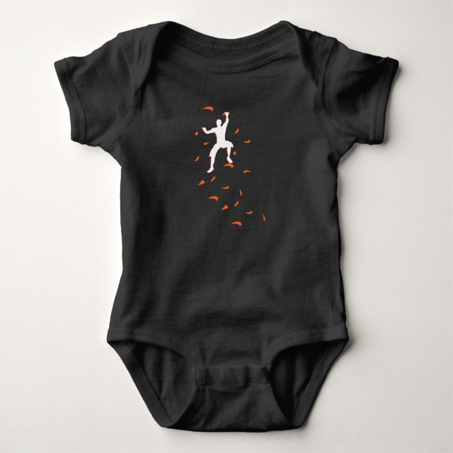 Boulder Sport Kletterwand Baby Strampler (Vorderseite)