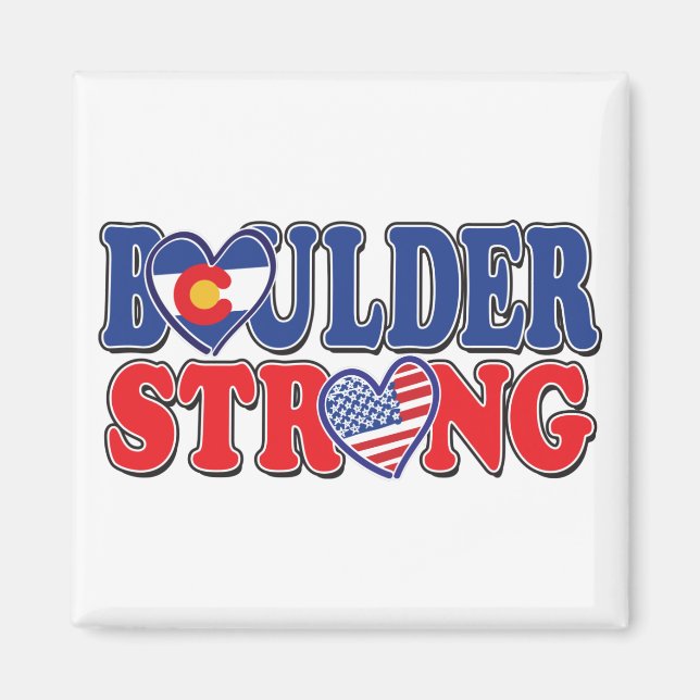 Boulder-Strong-Herz Magnet (Vorne)
