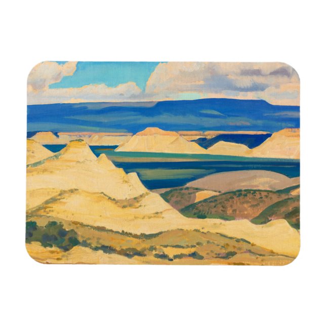 Boulder Valley von Maynard Dixon Magnet (Horizontal)