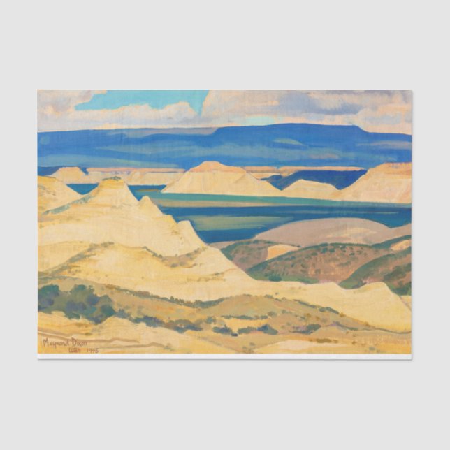 Boulder Valley von Maynard Dixon Seidenpapier (Vorderseite)
