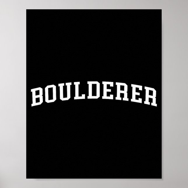 Boulderer  poster (Vorne)