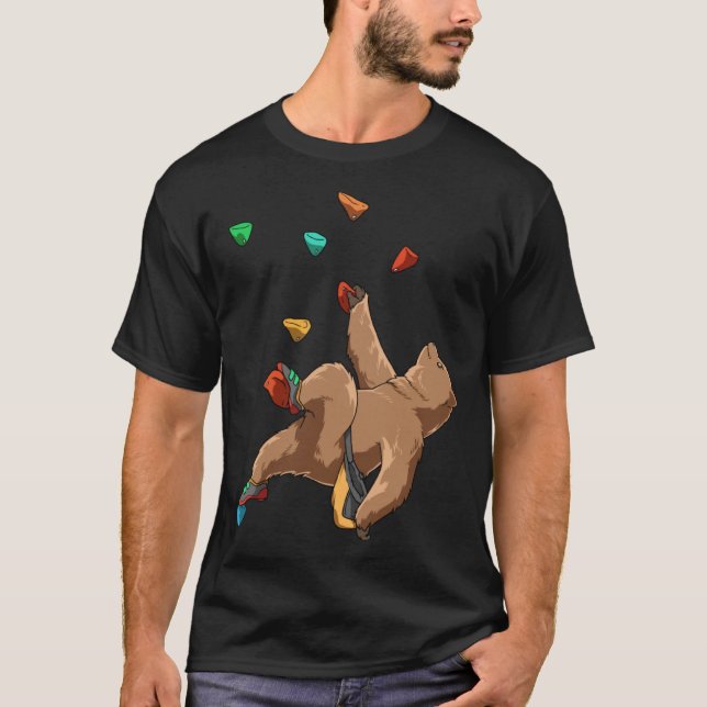 Bouldering and Climbing Grizzly T-Shirt (Vorderseite)