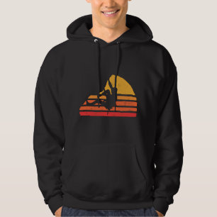 Bouldering-Distressed-Retro-Bouldering 80er Sonne Hoodie