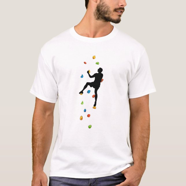 Bouldering - Mountainbiking Gratis Klettern T-Shirt (Vorderseite)