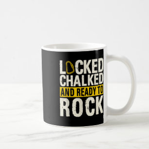 Boulderingkletterer Boulderer Kunstfelsen Klettern Kaffeetasse