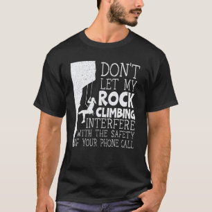 Boulderinistin Kletterin Mädchen Bergsteigerin Wan T-Shirt