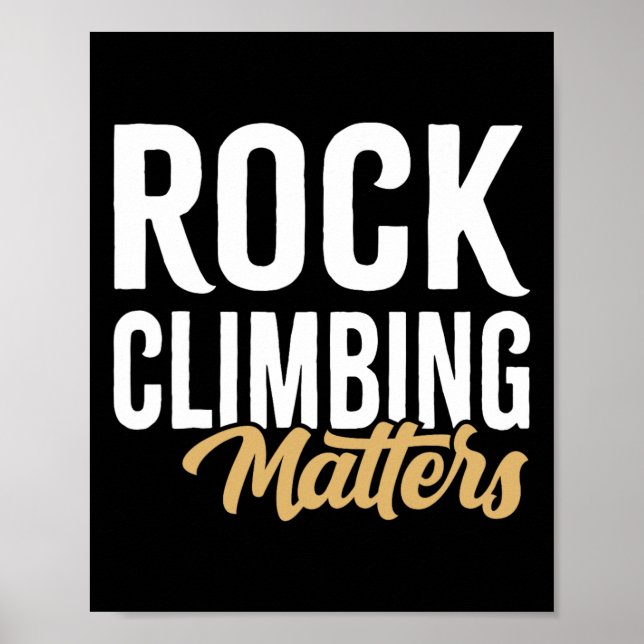 Boulderprobleme Vintage Kletterer  Poster (Vorne)