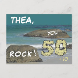 Boulders Beach - 60 Geburtstag, You ROCK - Postkar Postkarte
