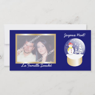 Boule a incliné Snow globe cartes photo