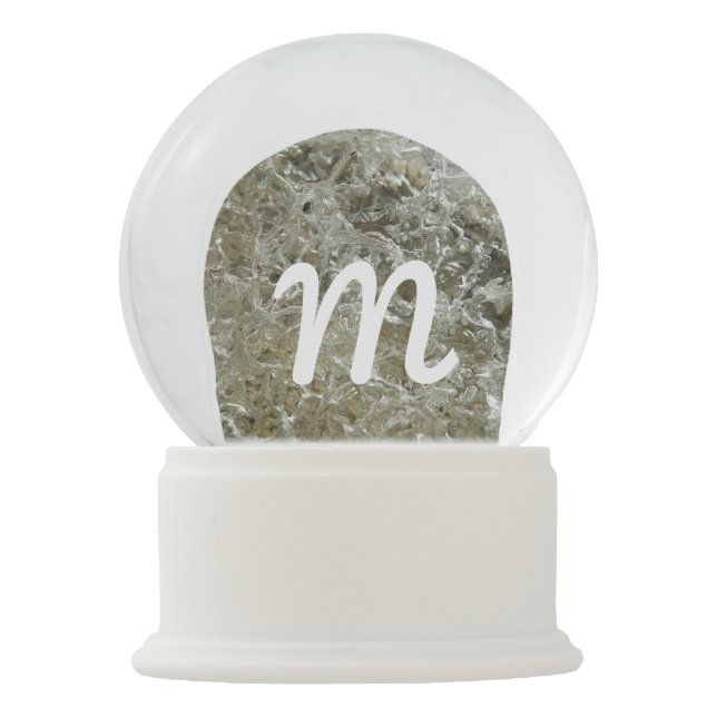 Boule À Neige Glace glaciaire Texture nature Abstraite (Devant)