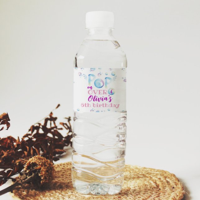 Boule Anniversaire Bouteille d'eau Étiquette Fête  (Créateur téléchargé)