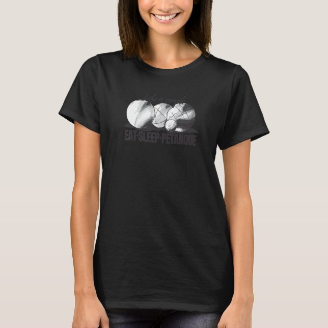 Boule Bälle für Boule- und Boule-Spieler boulen T-Shirt (Vorderseite)