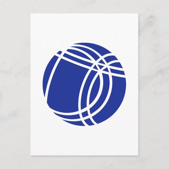 Boule Boccia Petanque Postkarte (Vorderseite)