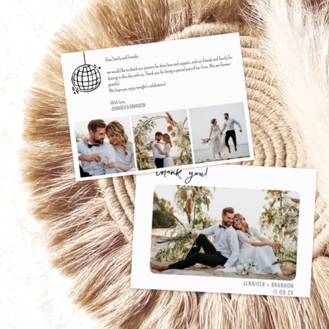 Boule carte de remerciements mariage (Créateur téléchargé)