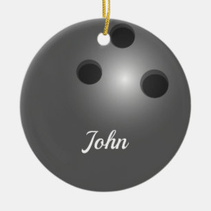 Boule de bowling Ornement double face ronde